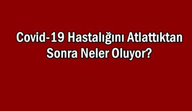 Covid-19 Hastalığını Atlattıktan Sonra Neler Oluyor? Covid-19 Hastalığını Atlattıktan Sonra Neler Oluyor?